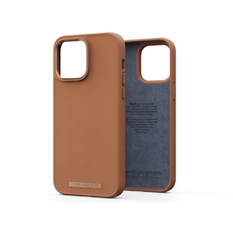 Coque en cuir marron pour iPhone 14 Pro Max