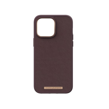 Coque en cuir marron pour iPhone 14 Pro Max