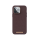 Coque en cuir marron pour iPhone 14 Pro Max