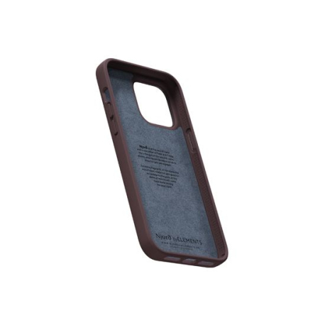 Coque en cuir marron pour iPhone 14 Pro Max