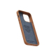 Coque en cuir marron pour iPhone 14 Pro Max