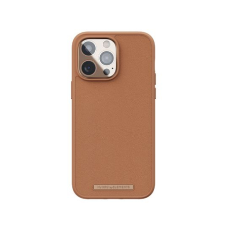 Coque en cuir marron pour iPhone 14 Pro Max