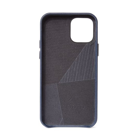 Coque en cuir bleu pour iPhone 12 Mini