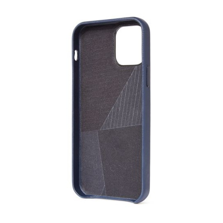 Coque en cuir bleu pour iPhone 12 Mini