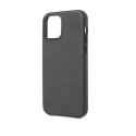 Coque en cuir noir pour iPhone 12 Mini