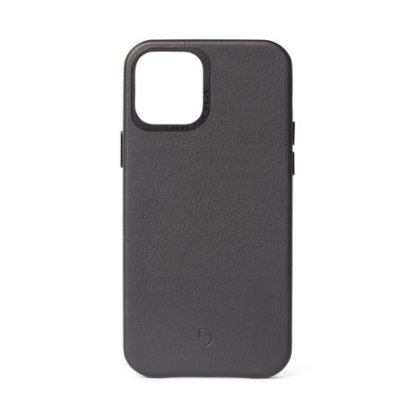 Coque en cuir noir pour iPhone 12 Mini