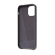 Coque en cuir noir pour iPhone 12 Mini