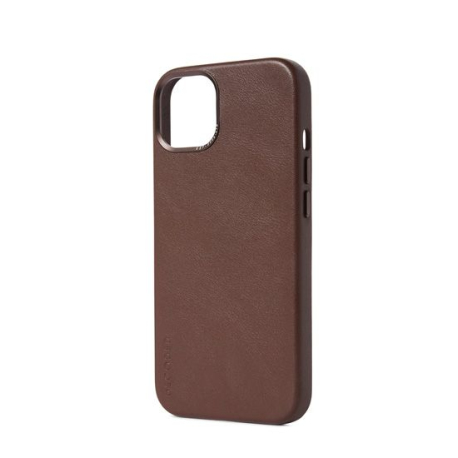 Coque en cuir iPhone 13 Marron avec MagSafe