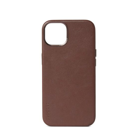 Coque en cuir iPhone 13 Marron avec MagSafe