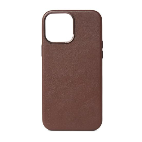 Coque en cuir marron pour iPhone 13 Pro Max