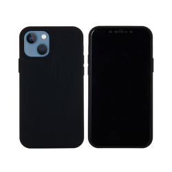 iPhone 14 Liquid Silicone Black Case Polybag