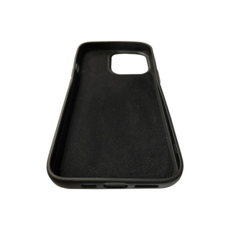 Coque Liquid TPU iPhone 12 & 12 Pro Noir Polybag