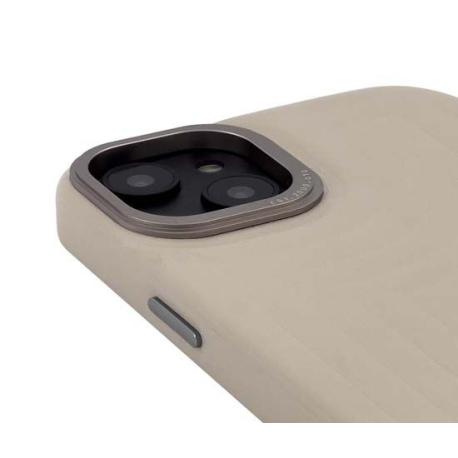 Coque en cuir MagSafe pour iPhone 14 Beige