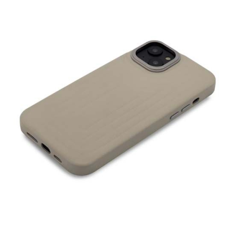 Coque MagSafe en cuir iPhone 14 Plus Beige