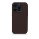 Coque MagSafe en cuir marron pour iPhone 14 Pro Max