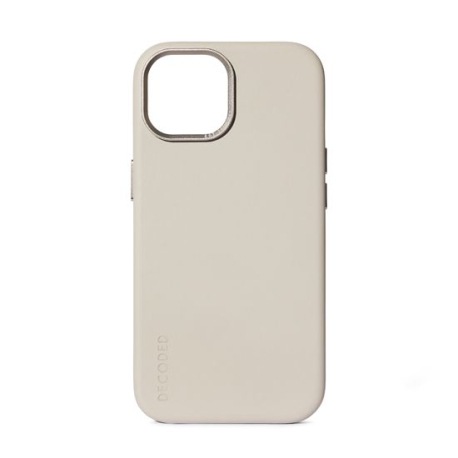 Coque MagSafe en cuir pour iPhone 15 couleur Argile