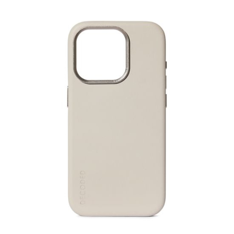 Coque MagSafe en cuir pour iPhone 15 couleur Argile