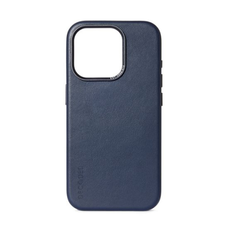 iPhone 15 Navy Leather MagSafe Case