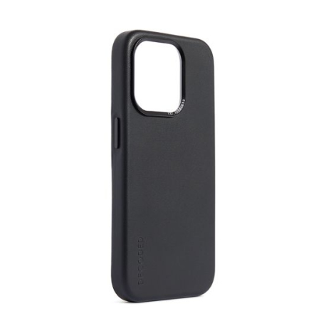 Coque MagSafe en Cuir Noir pour iPhone 15