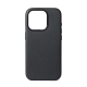 Coque MagSafe en Cuir Noir pour iPhone 15