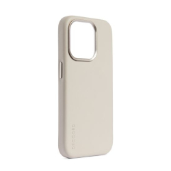 Coque MagSafe en cuir iPhone 15 Plus Clay