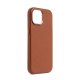 Coque MagSafe en cuir iPhone 15 Plus Tan