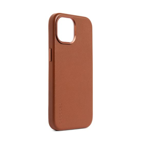 Coque MagSafe en cuir pour iPhone 15 - Tan