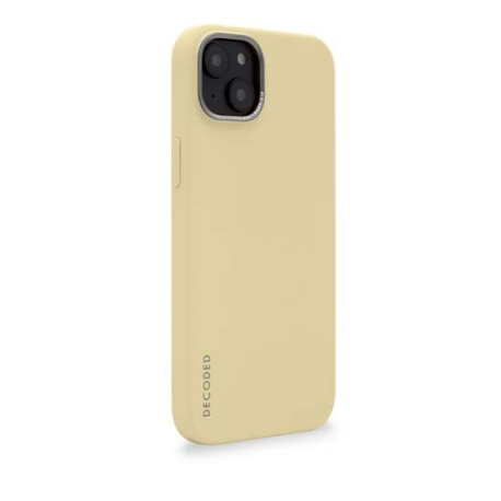 Coque en Silicone Antimicrobienne MagSafe pour iPhone 14 - Beige