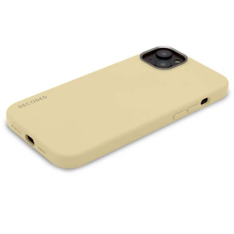 Coque en Silicone Antimicrobienne MagSafe pour iPhone 14 - Beige