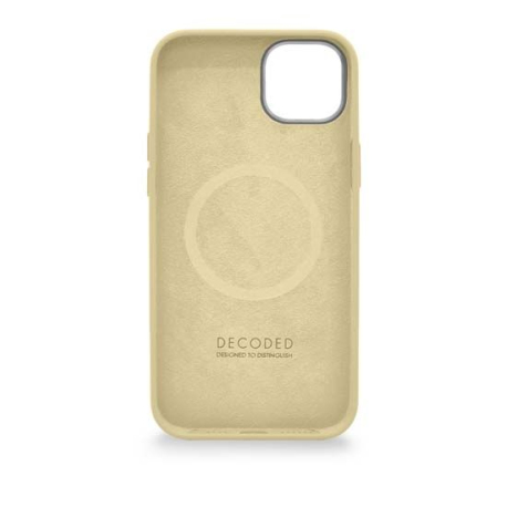 Coque en Silicone Antimicrobienne MagSafe pour iPhone 14 - Beige