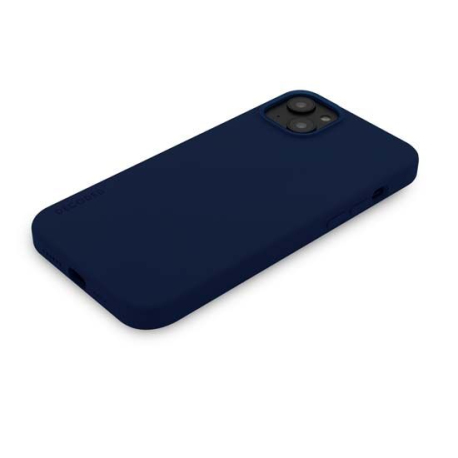 Coque MagSafe Silicone Antimicrobienne pour iPhone 14 Plus, Bleue