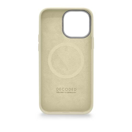 Coque MagSafe Silicone Antimicrobienne pour iPhone 14 Pro Beige