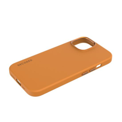 Antimicrobial MagSafe Silicone Case for iPhone 15 in Apricot