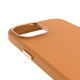 Antimicrobial MagSafe Silicone Case for iPhone 15 in Apricot