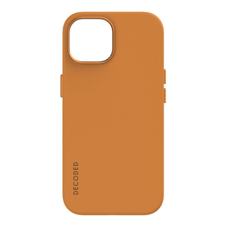 Antimicrobial MagSafe Silicone Case for iPhone 15 in Apricot