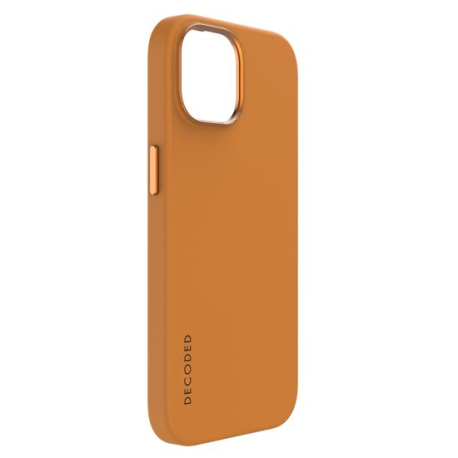 Antimicrobial MagSafe Silicone Case for iPhone 15 in Apricot