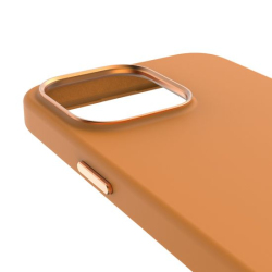 Antimicrobial Silicone MagSafe Case for iPhone 15 Pro Max – Apricot