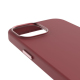 Coque MagSafe Silicone Antimicrobienne Rouge pour iPhone 15