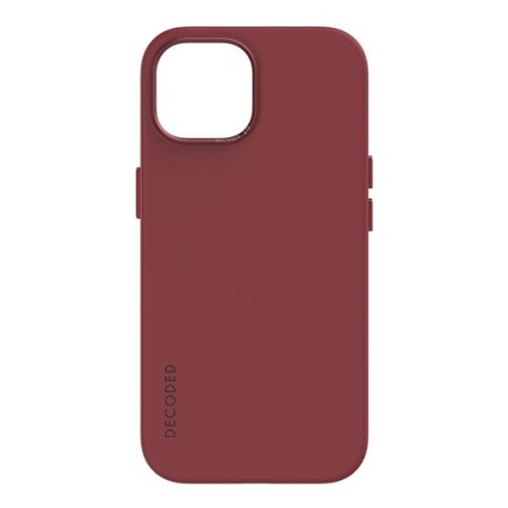 Coque MagSafe Silicone Antimicrobienne Rouge pour iPhone 15