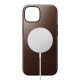 Coque Modern Cuir Horween iPhone 15 Marron