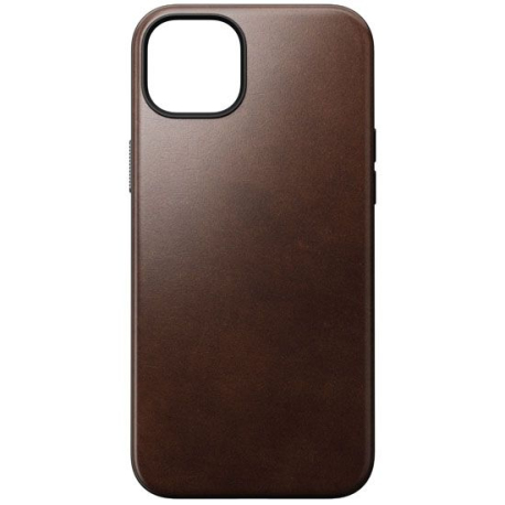 Modern Horween Leather Case for iPhone 15 Plus in Brown