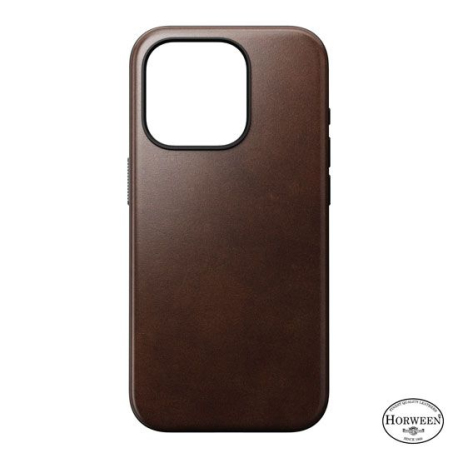 Modern Leather Horween Case for iPhone 15 Pro - Brown