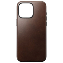 Coque en Cuir Horween Moderne pour iPhone 15 Pro Max Marron