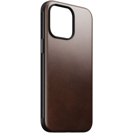 Modern Horween Leather Case for iPhone 15 Pro Max in Brown