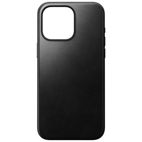 Coque en Cuir Horween pour iPhone 15 Pro Max - Noir