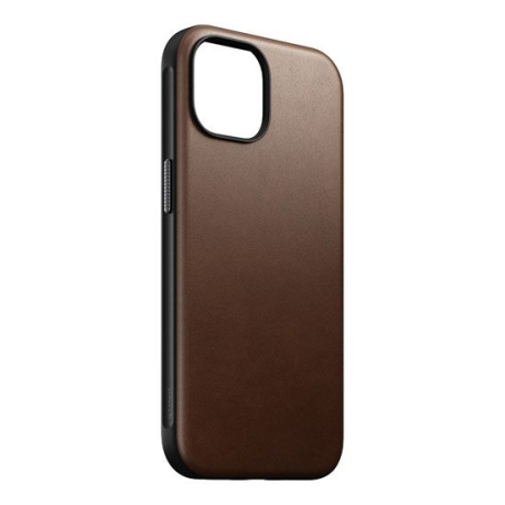 Coque Modern Cuir iPhone 15 Marron