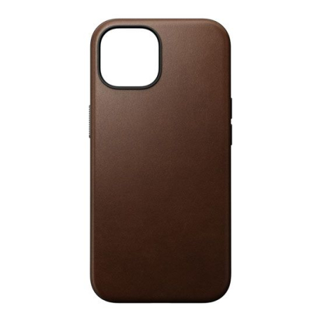 Coque Modern Cuir iPhone 15 Marron