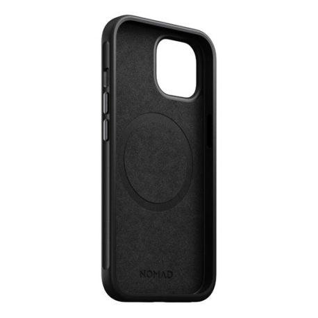 Coque Modern Cuir pour iPhone 15 Noir