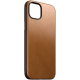 Coque en Cuir Moderne pour iPhone 15 Plus - Brun Anglais