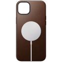 Modern Leather Case for iPhone 15 Plus - Brown